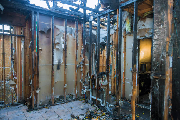 Professional Soot Cleanup technician working in Hightstown, NJ